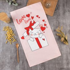 Полотенце "Этель" Cat's love 40х73 см, 100% хл, саржа 190 гр/м2 5423077